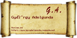 György Adelgunda névjegykártya